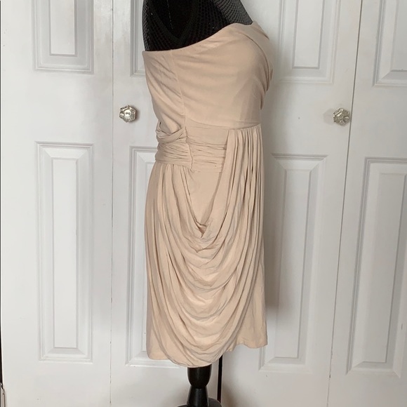 🎉HOST PICK🎉 Boston Proper Strapless Draped Front Mini Dress - Picture 3 of 4